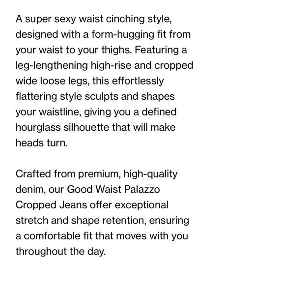 Good American Palazzo Crop - Picture 6 of 6